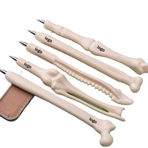 Bolígrafo Creativo con Forma de Hueso Realista, Material Escolar para Estudiantes, Venta al por Mayor, Punta de Bala de Plástico, Bolígrafos a Base de Aceite - Product Image 1