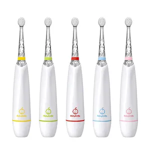 Electric Toothbrush Baby Smile Rainbow LED Bpa Free Sonic Training Toothbrush For Babies With Soft Silicone Baby Care Children