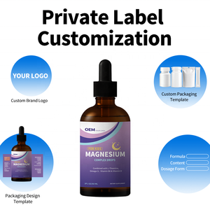Gotas Líquidas de Magnesio para Niños de Marca Privada OEM con L-teanina, Omega-3, Vitamina B6 y D3 para Vendedores de Comercio Electrónico Transfronterizo - Product Image 2