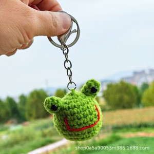 Crochet Fox <strong>Frog</strong> Toys <strong>Knitted</strong> Plant Fruit Vegetable Flower Animal Cartoon Plush Toys Thread Hook Doll Pendant Handmade Ornament - Product Image 3