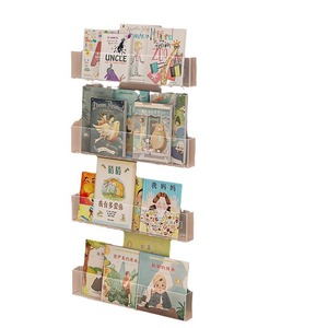 Childrens Picture Book Storage Shelf Wall Mounted Behind Door No Drilling Required For Kindergarten Corridor Reading Materials - Product Image 3