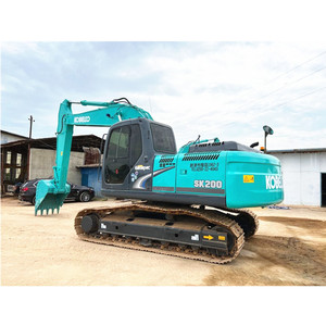 Excavadora de cadenas Kobelco SK200 usada de servicio pesado con motor Hino y componentes principales de bomba en venta - Product Image 6