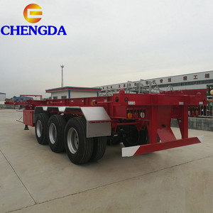 3 trục 40ft xe tải và trailer kích thước <span class=keywords><strong>container</strong></span> xe tải trailer chiều cao 20ft xe tải trailer - Product Image 3