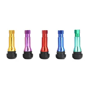 TR414AC Color Series Multicolor Cover Copper Snap-in Rubber Tubeless Tire Valves Tire Valve For Passenger Light Truck