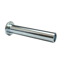 Rivets semi-creux à tête plate en acier inoxydable galvanisé, traités par extrusion à froid, sur mesure, OEM/ODM disponible, diamètre 9,5 mm, 16 mm