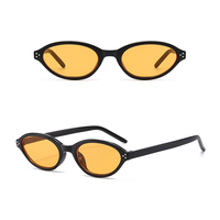 Lunettes de soleil de mode DL à monture ovale, verres UV400, monture intégrale