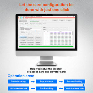 เครื่องอ่าน RFID ความถี่คู่ 125KHZ 13.56MHZ นักเขียนถอดรหัสฟังก์ชั่นการ์ดเครื่องถ่ายเอกสาร NFC PM5 IC/ID Duplicator พร้อมกุญแจ - Product Image 4
