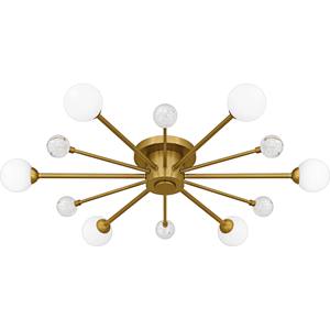 Lámpara de Techo Moderna Minimalista de Cristal Transparente con Detalles en Negro y Latón |   Iluminación Elegante para Pasillos y Habitaciones de Hotel - Product Image 4