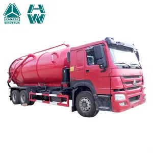 SINOTRUK Howo Nước Thải Hút Tanker Truck Áp Lực Cao Chân Không Phân Hút Xe Tải