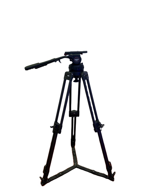 For Andy Tripod Professional Carbon Fiber Video Fluid Head with Tripod Kit 15kg Load Capacity Bubble Level Included