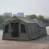 Tente gonflable de luxe pour le camping, grande tente familiale imperméable en Oxford de haute qualité pour 6 à 8 personnes, pour l'extérieur