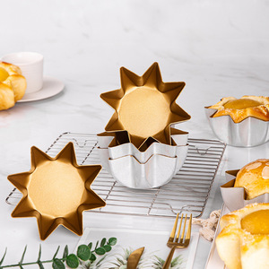 Star Shaped Octagonal Bread Mold Gold Non Stick Cake Mold Tool For Pandoro Baking - Product Image 3