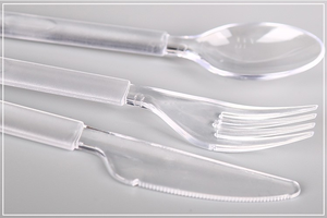 100 pièces/sac ensembles de couverts jetables <span class=keywords><strong>Forchette</strong></span> cuillères en plastique fourchettes et couteaux Nipkin vaisselle en plastique pour Festival Birt - Product Image 6