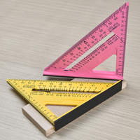 Regla Triangular Métrica de ABS de Alta Calidad Sowell de 7"-12", Moldeada por Inyección de Dos Colores, Uso Industrial y DIY, OEM Personalizable, ODM, 1 Año de Garantía