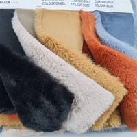 Tissu en daim 100% polyester, peau et fourrure de lapin désossée pour vêtements