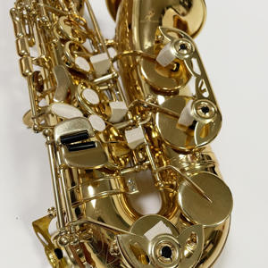 Saxofón Alto en Mi Bemol Lacado en Oro <span class=keywords><strong>de</strong></span> Fábrica China con Entrega Directa al Por Mayor OEM ODM con Estuche y Accesorios Instrumento Musical - Product Image 3