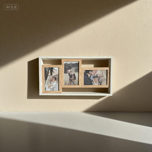 Wooden 3 Opening Picture <strong>Frame</strong> FOR Collage Memories and Family <strong>Photos</strong> - Product Image 4