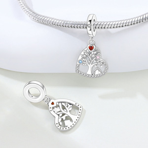 Original White Copper <b>Bead</b> <b>Bracelet</b> - DIY Heart Tree of Life Jewelry, Personalized Women's Jewelry - Product Image 5