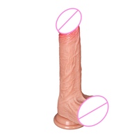 Professioneller Realistischer Stoßender Vibrierender Dildo mit 42°C Heizfunktion Kabellose Haptische Fernbedienung für Erwachsene