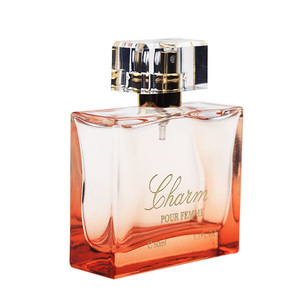 Flacone in Vetro per Profumo da <span class=keywords><strong>50</strong></span> ml, Quadrato, Sfumato Arancione, con Tappo a Crimpare, Spruzzatore e Cappuccio Trasparente, Disponibile in Vari Colori - Vendita all'Ingrosso - Product Image 3