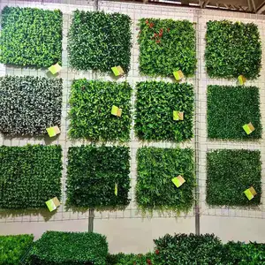Protection solaire artificielle Milan anti-UV ingénierie plante verte jardin haie mur pelouse extérieur décoration de fond