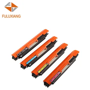 FULUXIANG kartrid Toner Printer, Kompatibel 130A CF350A CF351A CF352A CF353A untuk HP LaserJet Pro MFP 176p/177fw