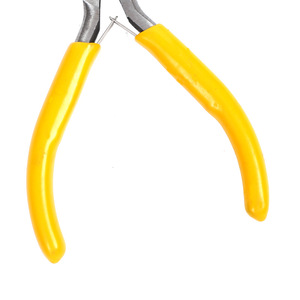 คีมปากกลมซินรุ่ย ขนาด 4.5 นิ้ว ด้ามจับสีเหลือง เครื่องมือทำเครื่องประดับ ดีไซน์สปริงเหล็ก - Product Image 1
