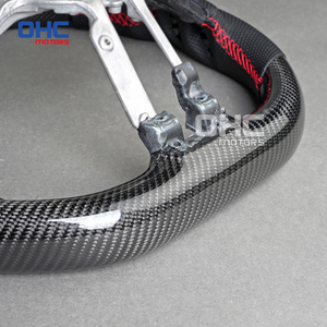 Volant en fibre de carbone véritable pour Volante Mercedes AMG Lenkrad <span class=keywords><strong>S</strong></span> Classe E 2021 + W223 E53 E63 C43 GLS CLS <span class=keywords><strong>GLE</strong></span> en stock européen - Product Image 4