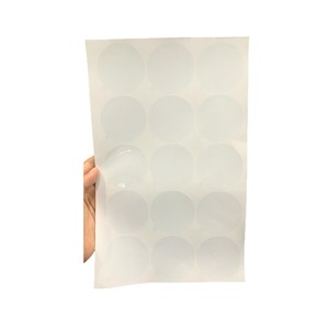 Customized Circular Badge Protective <b>Film</b> Transparent PVC 10C Static Cling For Anime Pins Promotion - Product Image 1