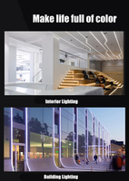 Tira de LED de Neón Flexible en Forma de D, T5, Haz de Luz Amplio de 270/360 Grados, para Iluminación de Letras de Canal, Directo de Fábrica