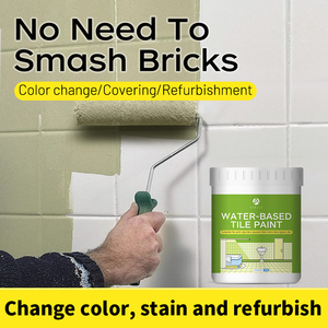 Vernice Acrilica a Base d'Acqua per <span class=keywords><strong>Piastrelle</strong></span> in Ceramica, <span class=keywords><strong>Rivestimento</strong></span> Impermeabile Bicomponente per <span class=keywords><strong>Bagno</strong></span>, Vasca e Lavandino, Cambia Colore - Product Image 3