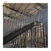 Escalier en métal Caillebotis en acier antidérapant Escalier en acier galvanisé pour l'extérieur