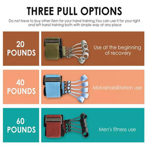 CW HGP006 Multi-résistance Finger Resistance Stretcher Band Finger Grip Strengthener Hand Exerciseur pour l'utilisation de l'<span class=keywords><strong>avant</strong></span>-<span class=keywords><strong>bras</strong></span> et de la main - Product Image 3