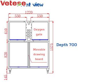 Clínica de acero inoxidable fisioterapia animal canino mascota veterinaria rehabilitación infrarroja ir luz láser <span class=keywords><strong>jaula</strong></span> de oxígeno - Product Image 5
