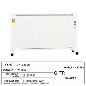 Calentador de fibra de carbono montado en la pared Calentador radiante infrarrojo lejano Calentador eléctrico convectivo de 2000W - Product Image 2