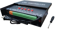 Controlador de Tiras LED RGBIC JIUAN T8-1000AC-RC, Programable, Salida de 8 Canales, Sincronización de 8192 Píxeles, Tarjeta SD, Controlador de Píxeles LED a Prueba de Agua