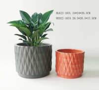 Décoration d'intérieur moderne, panier à viande en porcelaine blanche simple et créative de haute qualité, design élégant, couvre-pot de plante pour le salon