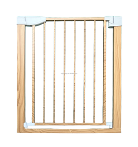 Barrière de sécurité intérieure pour bébé à double verrouillage et fermeture automatique en fer/plastique, installation facile, barrière de sécurité enfant, fixation par <span class=keywords><strong>pression</strong></span>, pour escaliers pour animaux domestiques - Product Image 2