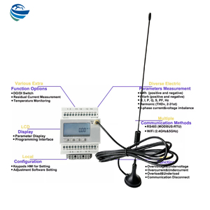Meteran Energi Listrik Digital 3 Fasa Pintar dengan Kartu SIM Wifi 4G, Instrumen Listrik, Meteran Energi Pintar, Aplikasi Remote - Product Image 6