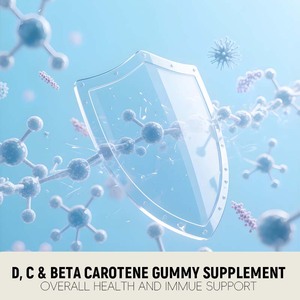 Gomitas Multivitamínicas para Niños, con Vitaminas D, C y Betacaroteno, Suplemento en Gomitas para la Salud General y el Apoyo Inmunitario, Gran Venta - Product Image 6