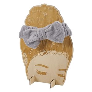 Wooden Hair Tie <b>Holder</b> Display Rack Natural Wood Color Desktop Vertical Durable Customized - Product Image 1