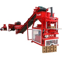 Machine automatique FL2-10 pour la fabrication de briques en terre compressée stabilisée, sans cuisson, avec système hydraulique d'interverrouillage