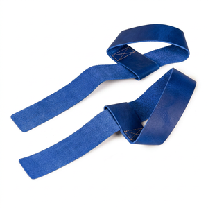 Correas de Gimnasio de Cuero Vacuno Personalizadas al por Mayor, Resistentes, Antideslizantes, Ajustables, con Soporte para Muñeca, para Entrenamiento con Pesas y Fitness - Product Image 1