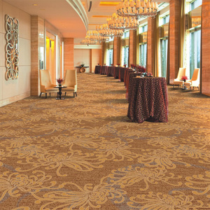 Alfombra de Lana Tejida de Lujo para Hoteles, Cines, Campos de Golf, Diseño Floral Personalizado, Antideslizante, Hecha en China, Nueva en Existencia - Product Image 4