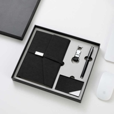 Business Style A5 Diary Notebook Gift Set Traveler's <b>Planner</b> USB Card Holder Leather Cover School <b>Journal</b> Low MOQ Corporate - Product Image 2