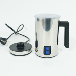 Klassischer automatischer 4-in-1-Milchschäumer und Dampf garer aus rostfreiem Stahl Modernes rundes Design Umwelt freundlicher Cappuccino-Hersteller - Product Image 3