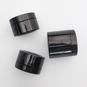 Thiết Kế Mới Vòng Màu Đen Nhựa Lọ Kem <span class=keywords><strong>Pet</strong></span> Container Cho Thực Phẩm Protein Bột Lon Du Lịch Nhựa <span class=keywords><strong>Pet</strong></span> Chai Lưu Trữ Lọ - Product Image 3