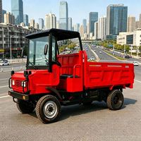 Camion benne agricole tout-terrain 4x4 DYC-18 à moteur diesel, idéal pour vergers et chantiers de construction
