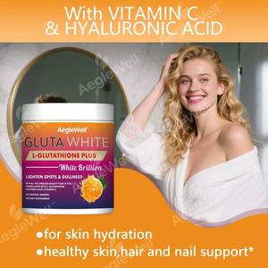 ผงเสริมอาหาร Aeglewell OEM Gluta White L-กลูตาไธโอน พลัส วิตามินซี ช่วยให้ผิวขาวกระจ่างใส <span class=keywords><strong>คอ</strong></span><span class=keywords><strong>ล</strong></span><span class=keywords><strong>ล</strong></span>าเจน สำหรับดูแลผิว - Product Image 6
