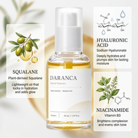 Huile Visage Anti-Âge Bio Naturelle Pure Formule Personnalisée GMPC à la Vitamine C, Niacinamide et Acide Hyaluronique